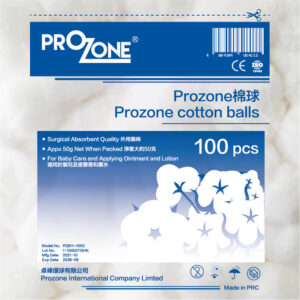 Prozone 棉球100粒(型號︰PZ611-100C)