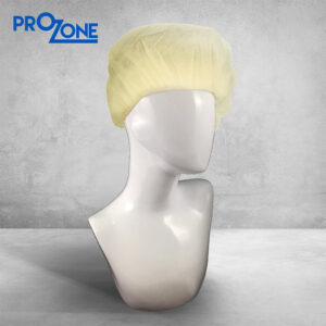 Prozone一次性無紡布條形帽-黃色21" ,(100個/包)