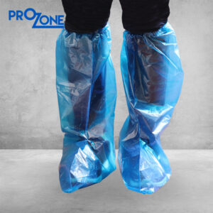 Prozone一次性PE長鞋套-藍色(100個) (型號: PZ305-100-BL)