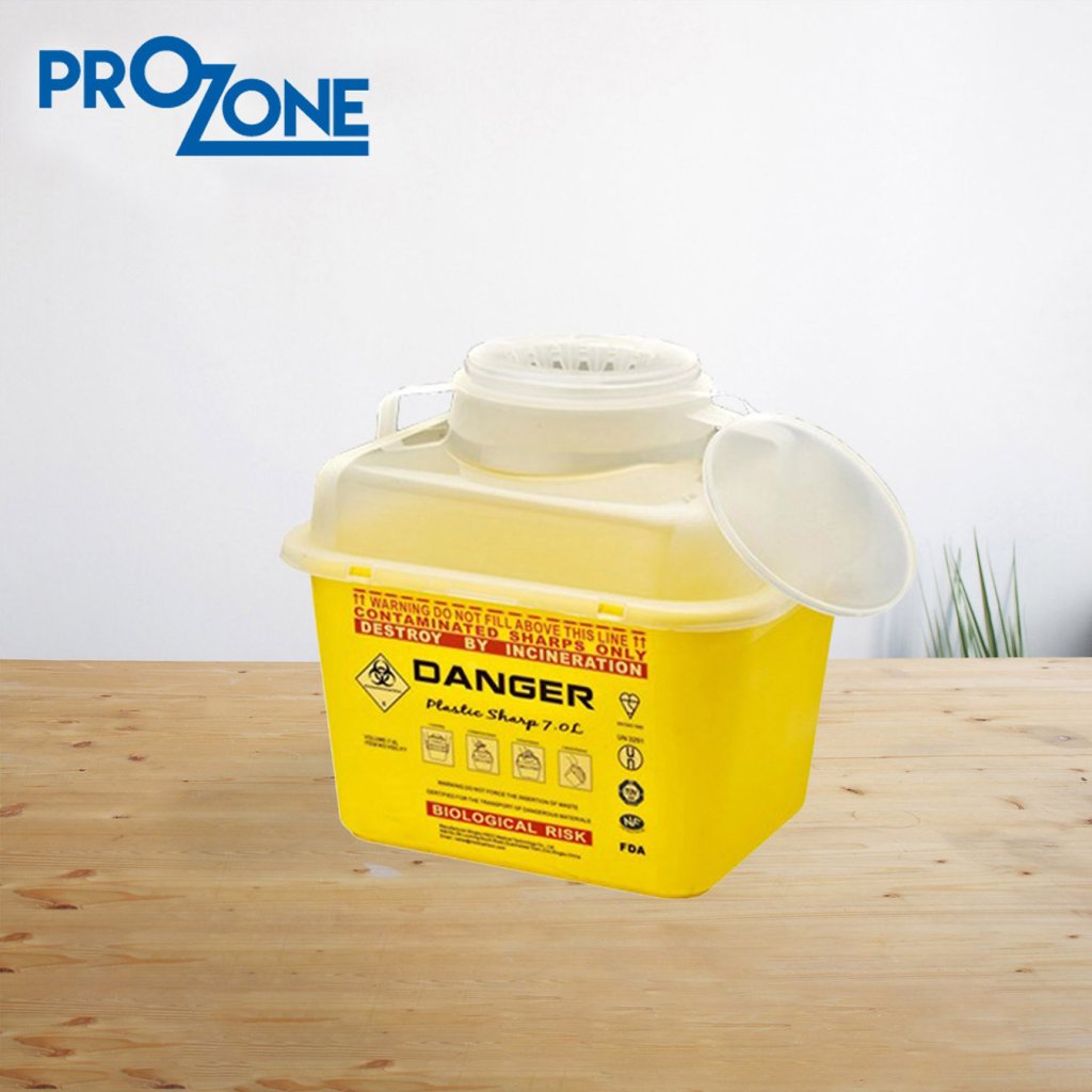 Prozone醫療利器收集箱(7L)(型號：PZ681-01-YL-7L)