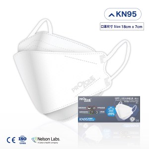 KN95無痛耳帶-立體升級3D防護口罩 99%(成人) -- 獨立包裝, 30個