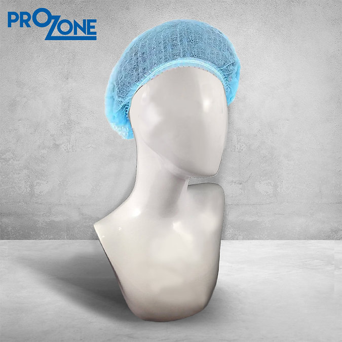 Prozone一次性無紡布條形帽-藍色18", 21",22",24" (100個/包)
