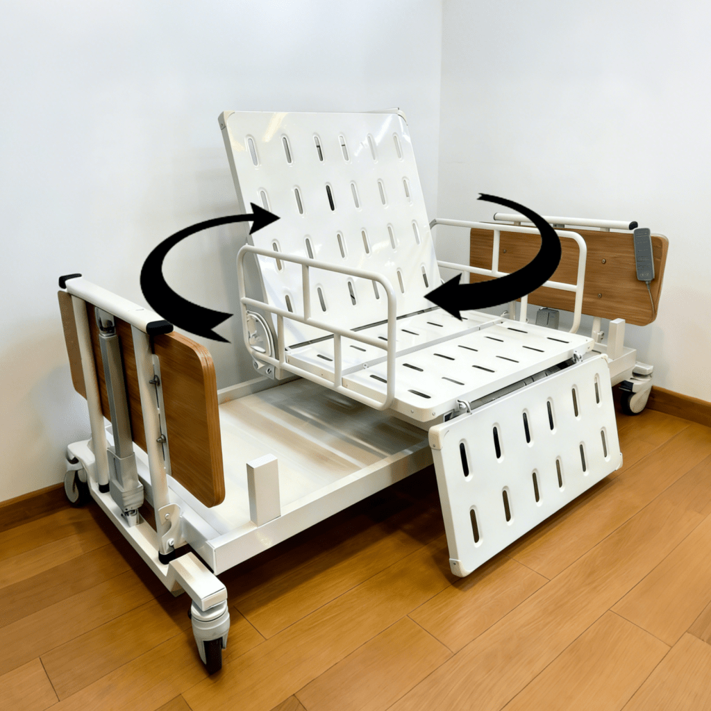 Prozone樂齡基金產品-電動五功能旋轉護理床（窄版860mm香港適配）