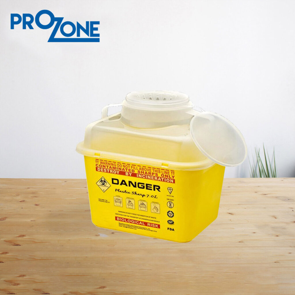 Prozone醫療利器收集箱(7L)(型號：PZ681-01-YL-7L)