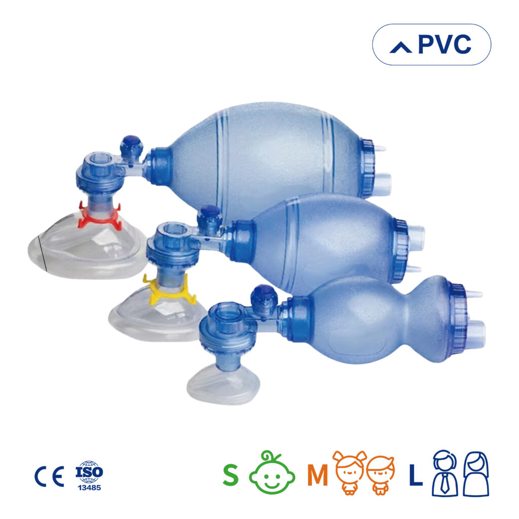 一次性膠囊-活門-面罩復甦器 (一次性使用 – PVC材質) -小童/中童/成人適用
